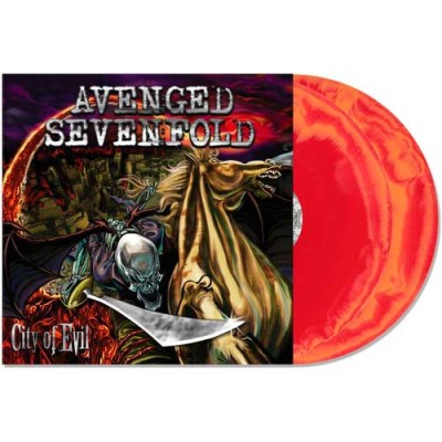 city of evil: 20th anniversary orange & red swirl 2xlp