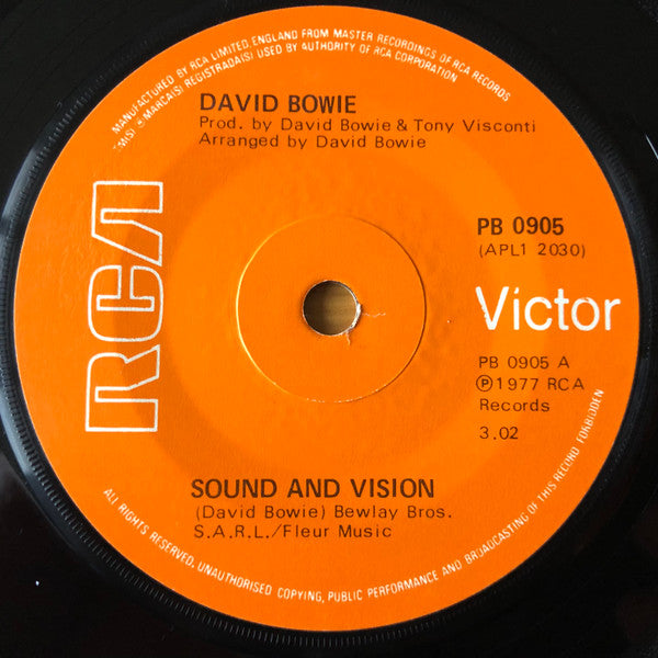 sound and vision (7inch single)