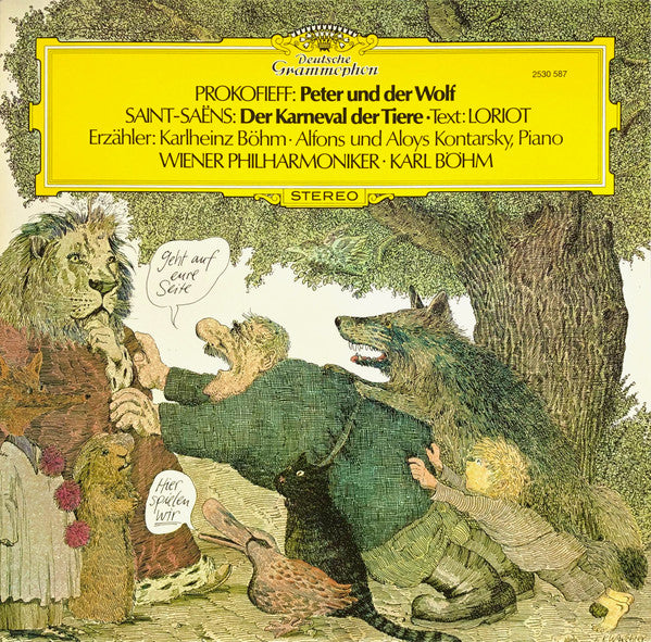 saëns* · loriot · karlheinz böhm · alfons und aloys kontarsky* · wiener philharmoniker · karl böhm – prokofieff: peter und der wolf / saint-saëns: der karneval der tiere (lp)