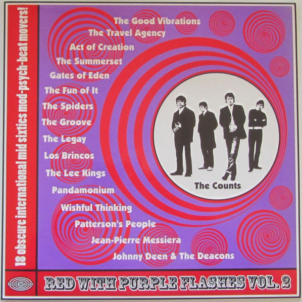 red with purple flashes vol. 2 (18 obscure international mid sixties mod-psych-beat movers!) (lp)